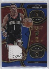 2022 Select Draft Selections Memorabilia Blue Prizm 64/75 Jabari Smith Jr 11es