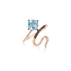 LeVian 14K Rose Gold Cocktail Ring with 1.31 ct. Aquamarine & Diamond (G-H, SI1) — photo 1