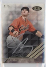 2018 Topps Tier One Break Out Silver Ink 1/10 Christian Arroyo #BA-CAR Auto 0b0