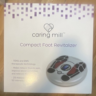 Caring Mill Compact Foot Revitalizer TENS/EMS Electrotherapy w/ Remote, Adapter