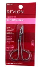 #2346-10 Revlon Perfectweeze Square Tip Scissor Handle For Precise Brow Shaping
