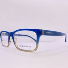 Emporio Armani Eyeglasses Frames EA 3143 5730 55 17 145 Blue Tan Authentic