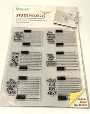 Autumn Leaves Stampology Clear Stamps Quotes Dates Quote This AL3380 Craft NEW
