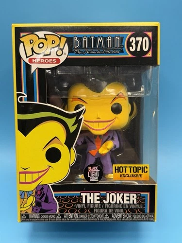 Funko Pop! Vinyl DC The Joker # 370 Black Light GITD - Hot Topic W/ Pro 🔥🔥
