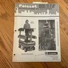 Economy POLECAT PC5/30 PC10/30 MAST WORK LIFT OPERATION MAINTENANCE PARTS MANUAL