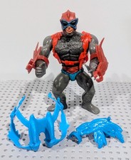 Vintage 1981 MOTU Masters of the Universe Stratos Complete Blue and Red Harness