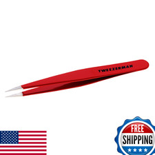 Tweezerman Stainless Steel Point Tweezer - Precision Eyebrow  Facial Hair Remov