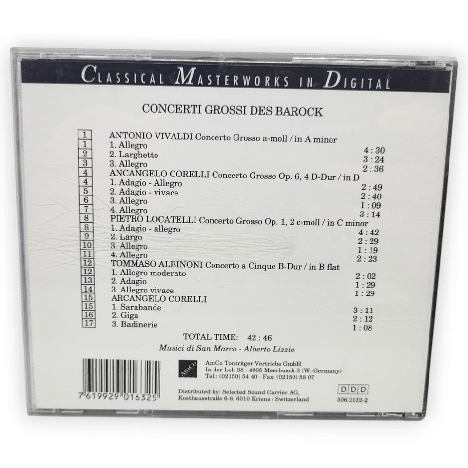 Concerti Grossi des Barock of the Barbeque Vivaldi Corelli Locatelli CD Audio - Bild 2 von 4