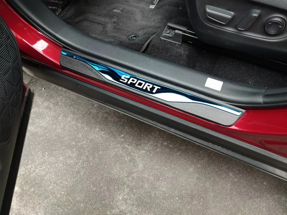 For Honda Accord Civic Pilot Passport Sport Car Door Sill Scuff Plate Protector Foto 4 de 4