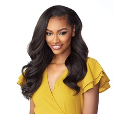 Sensationnel Instant Weave Half Wig 4 Synthetic Blend Adjustable Drawstring Jet