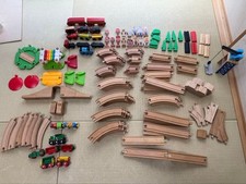BRIO IKEA and others, wooden rails, other trains, etc. 5c3c31