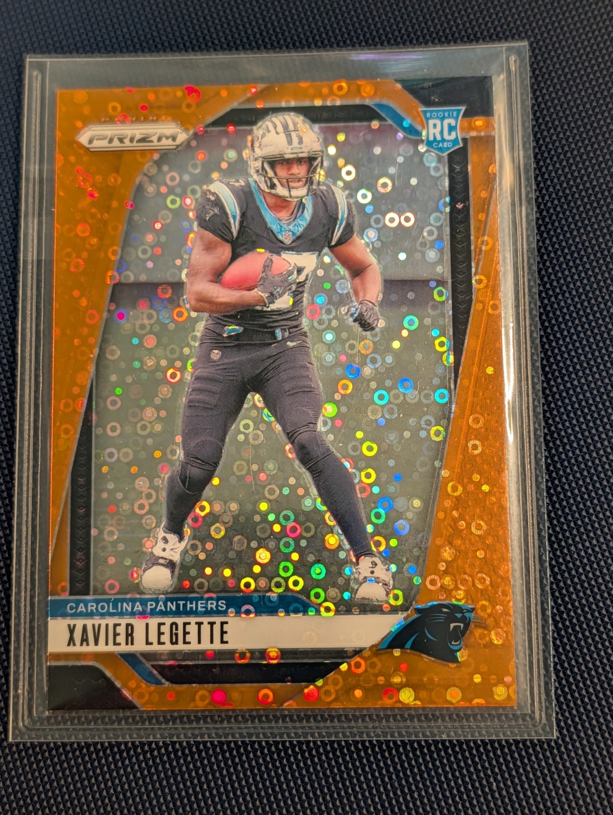 2024 Panini Prizm - Rookies Xavier Legette #398 Orange Disco Prizm (RC)