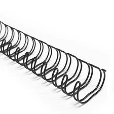 TOTiyea 100 Pack Double Loop Wire Binding Spines, 1/2 Inch Diameter, 3:1 Pitc...