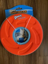 Chuckit Amphibious Zip Flight Medium Frisbee Orange Dog Fetch Toy