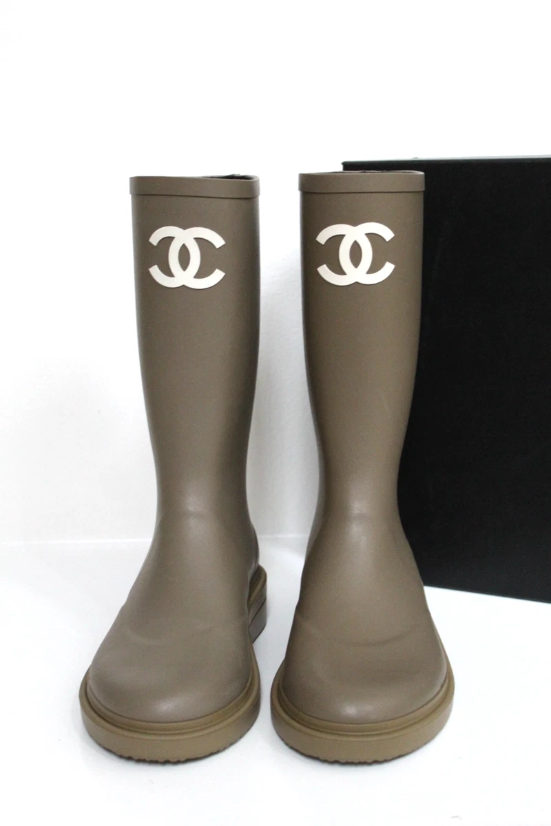 CHANEL Low 3/4 to 1 1/2 Inch Rain Boots for Women for sale | eBay