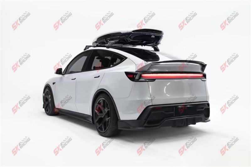 Fits Tesla Model Y 26 Rear Spoiler Wing Diffuser Lip Kits ABS Glossy ...