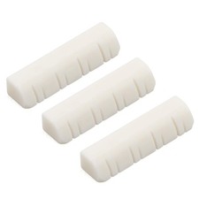 Swhmc 3PCS Bone Mandolin Upper Nut Acoustic Guitar Nut, Small, Silver