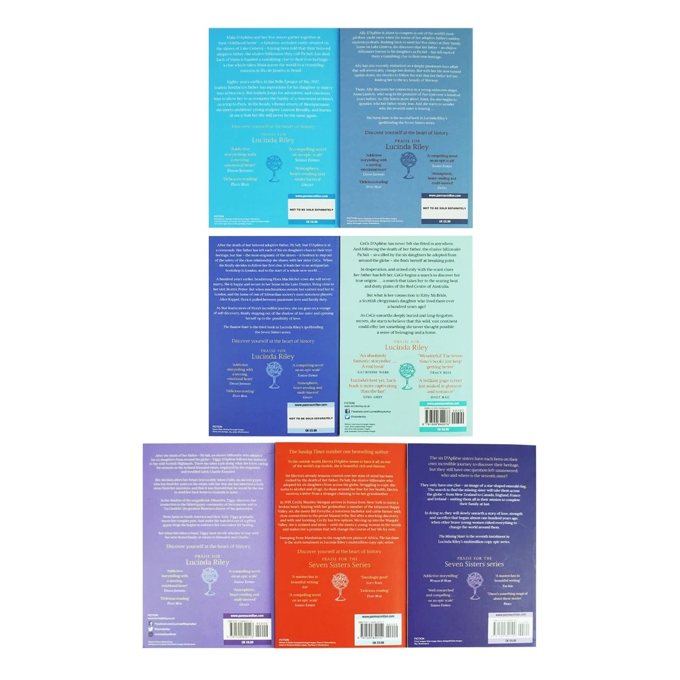 The Seven Sisters 7 Books Collection Paperback Set - Fiction - By Lucinda Riley - Imagem 3 de 4