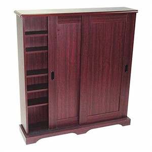 4D Concepts Sliding Door Multimedia Stand, Cherry (649423516011)
