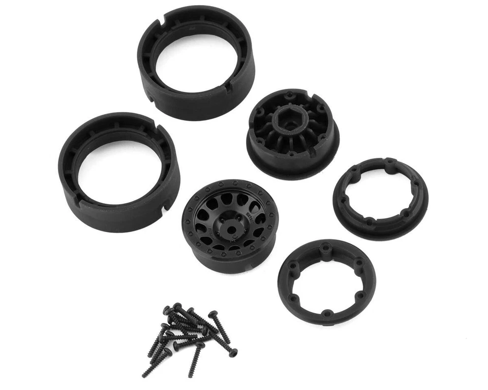 Traxxas Beadlock Felgen 1.0 schwarz TRX9781 TRX-4M Chevrolet K10 High Trail Edit - Bild 3 von 4