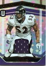 2019 PANINI UNPARALLELED FEATS OF STRENGTH RAY LEWIS GAME USED #D /150 ASTRAL