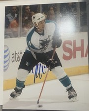 JONATHAN CHEECHOO AUTOGRAPH SIGNED NHL HOCKEY 8x10 PHOTO SAN JOSE SHARKS STAR