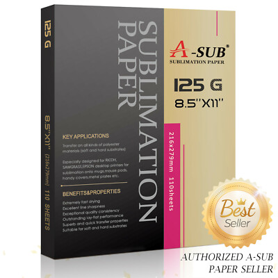 Lzerking Sublimation Paper 8.5 X 11 In 75 Sheets, 125g Heat - Foto 11