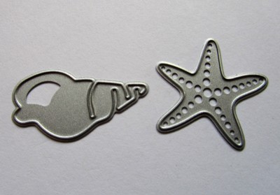 Seestern Muschel  Stanzschablone Cutting Dies Maritim f.Sizzix o.ä