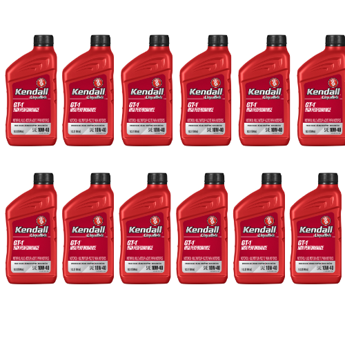 Kendall LiquiTek 10W40 GT-1 Synthetic Blend Oil; Case of 12 -1 Qt