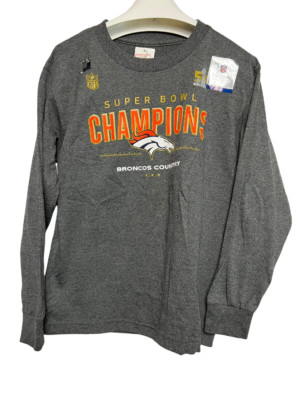 NFL Team Apparel Jugend Superbowl Denver Broncos Langärmeliges M 10/12