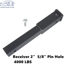 Towing Trailer Extension Hitch 2 Receiver Extender 58 Pin Hole Tube 4000lbs