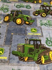 John Deere baby toddler sheets set tractors Combines blue