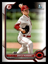 2022 1st Bowman Draft Bryce Hubbart  Cincinnati Reds #BD-17 Mint