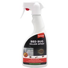 Rentokil Bedbug Killer Spray Clothes Moths & Fleas Spray Bottle 500ml