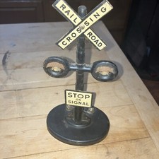 1950s Vintage O Scale Railroad Crossing Signal Marx Toys Made in USA