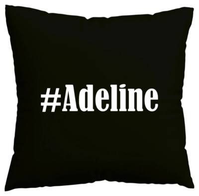 Kissenbezug #Adeline I love Adeline Schwarz 154225