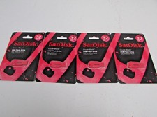 New Lot 4 Pink 32 GB SanDisk Cruzer Blade USB Flash Drive