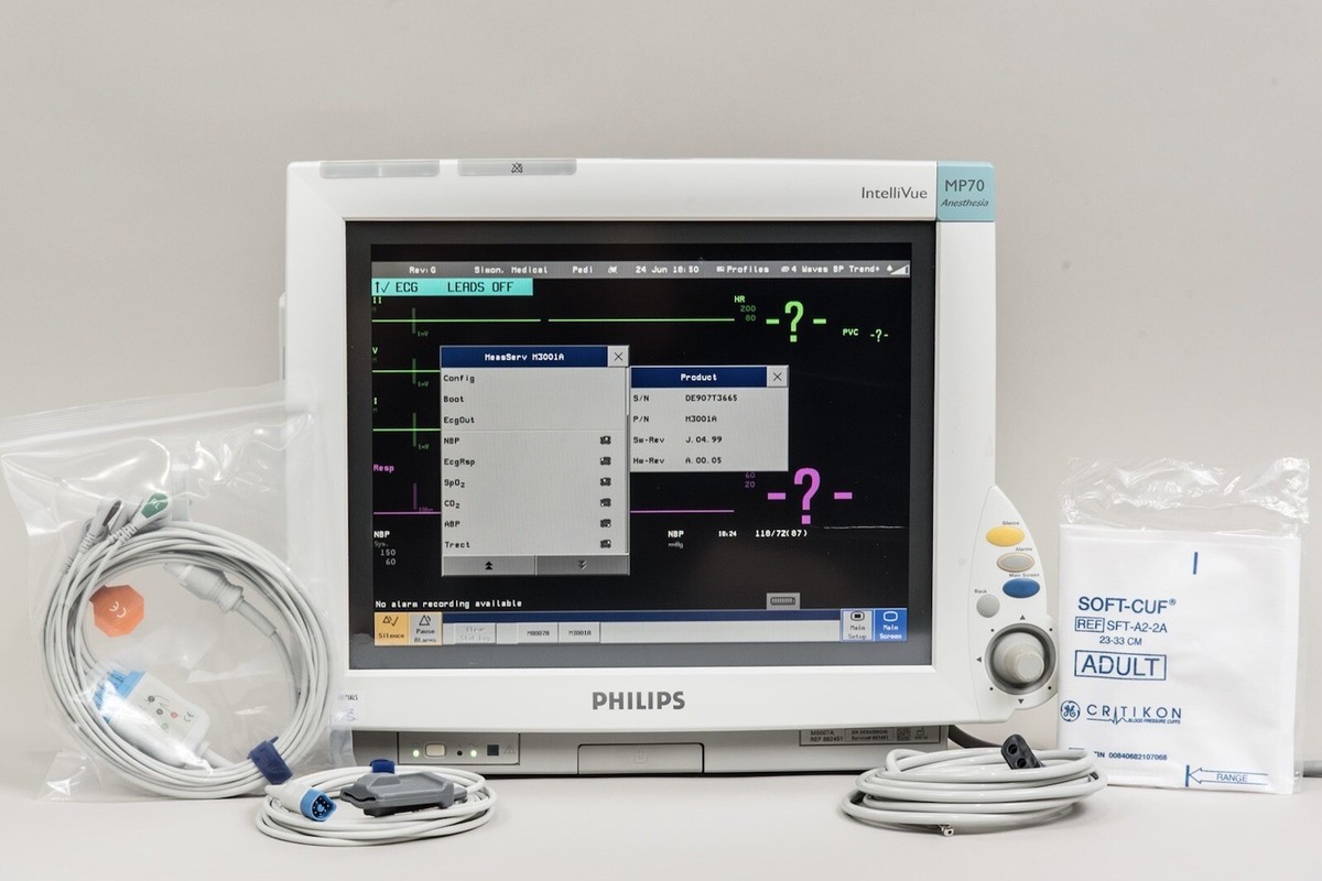 Philips IntelliVue MP70 Anesthesia Monitor￼ With CO2 - Rev: J