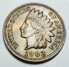 1903 P Indian Head Cent Penny *AU - ABOUT UNCIRCULATED*   **FREE SHIPPING**