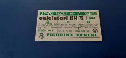 Figurine Calciatori Panini 1974/75 con velina - Scegli dall'Elenco da 301 a 620 - Zdjęcie 365 z 371