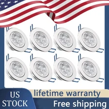 Dimmable LED Ceiling Light Downlight Spotlight 110-240V Round 9/12/15W