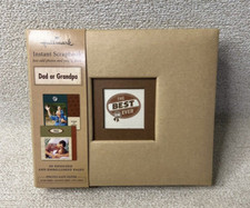 Hallmark Scrapbook Best Dad Grandpa 20 Designed  Embellished Pages Photo Album