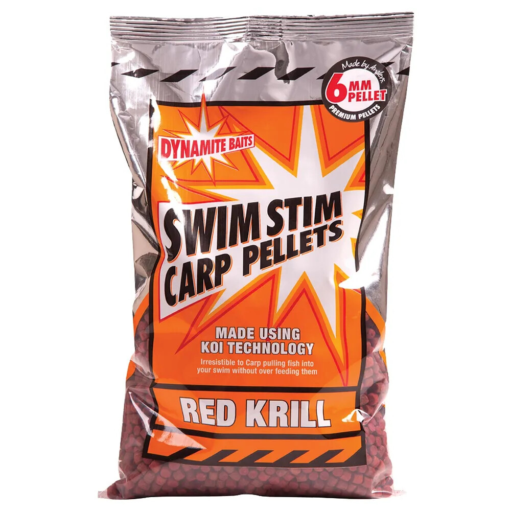 Dynamite Baits Swim Stim Red Krill Pellets 6mm 900g