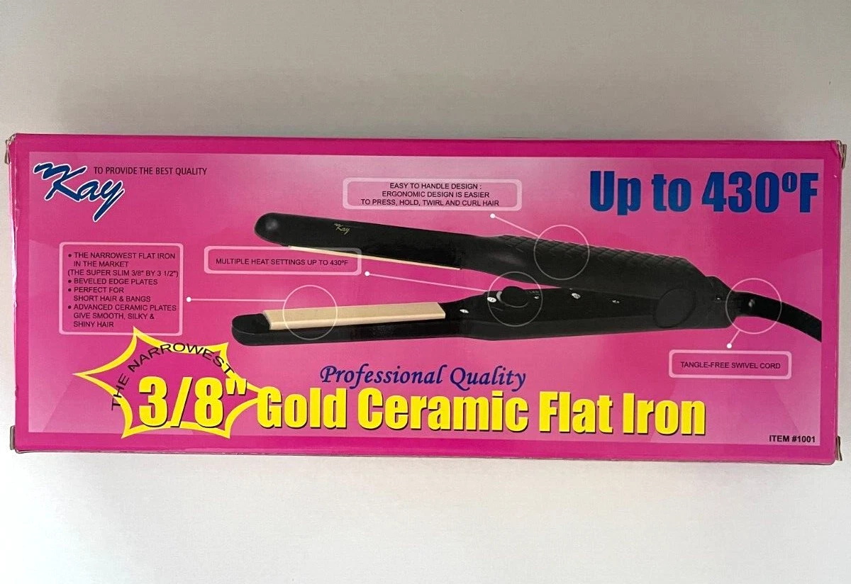 Beveled edge top flat iron