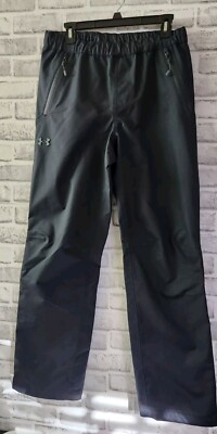 Under Armour UA Golf Stormproof Lined Rain Pants Men's Sz XS Black