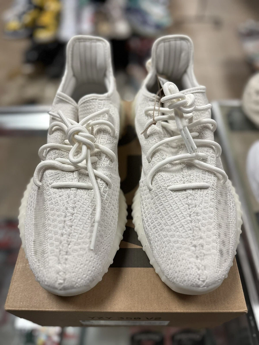 White Adidas Yeezy Boost 350 V2 Bone