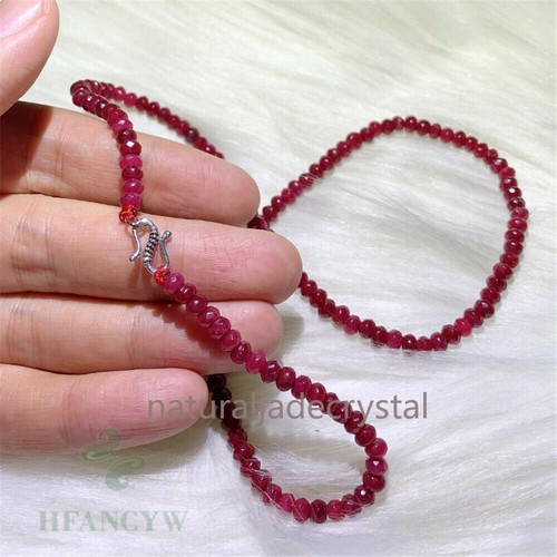 2x4 mm facettiertes Karneelian Mala Halskette Buddhismus Reiki gesegnetes Armband Chakra beten - Bild 2 von 4