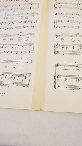 WHEN THE SAINTS GO MARCHING IN Sheet Music Vintage 1963 Spiritual Jazz Armstrong - Picture 4 of 5
