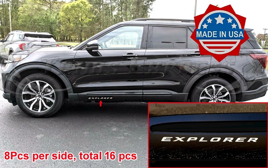 Ford Explorer Insert Letters 2020-2026 Ford Explorer Body Side Insert Trim Letter Accent Sticker ...