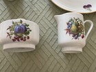 Fine Naaman Porcelain 4-Piece Dessert Set-2 Cake Plates, Sugar Bowl and Creamer — photo 4